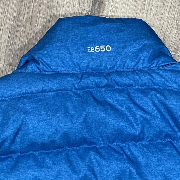 Small Eddie Bauer eb650 Down Insulated Blue Gilet Vest Puffer Full Zip Warm - Picture 12 of 13